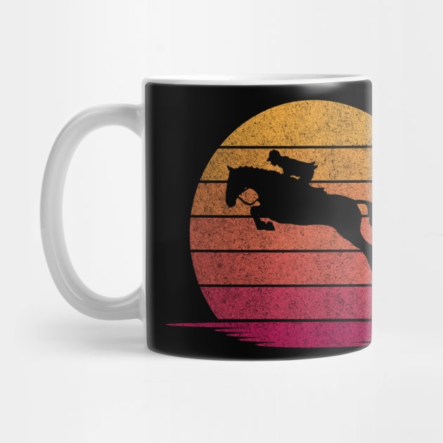 Awesome Funny Horseback riding Gift - Hobby Silhouette Sunset Design by mahmuq